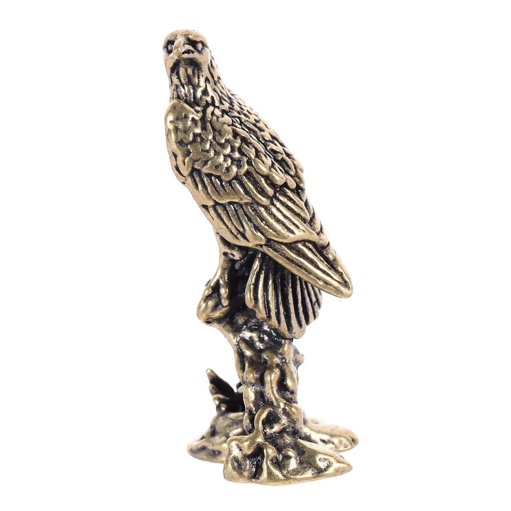 Cabilock Brass Figurine Vintage Style Animal Sculpture for Home Office Decor Decorative Statue for Desk Display and Tabletop Decoration