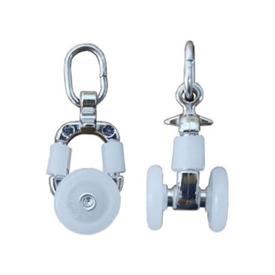 20pcs Curtain Track Roller Wheels Silent Dual Wheel Carrier