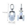 20pcs Curtain Track Roller Wheels Silent Dual Wheel Carrier view 3