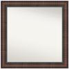 Amanti Art Brown Wall & Bathroom Mirror for Over Sink, 32x34 Large Mirror view 1