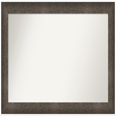 Amanti Art Bronze Bathroom Mirror for Over Sink, 28x49 Custom Made Dappled Light Bronze Rectangle Vanity Mirror, Oversize Modern Wood Frame, Hangs Horizonally and Vertically, Wall Decor