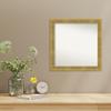 Amanti Art Gold Bathroom Mirror for Over Sink, 23x23 Custom Made Angled Gold Square Vanity Mirror, Medium Modern Wood Frame, Hangs Horizonally and Vertically, Wall Decor view 4