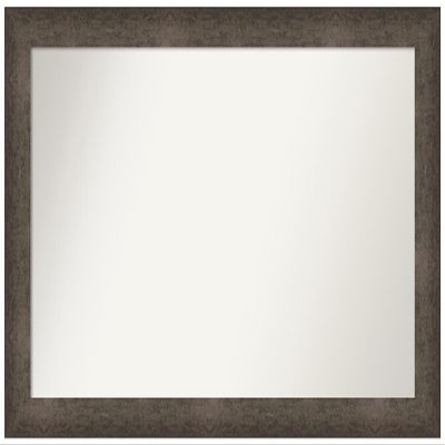 Amanti Art Bronze Bathroom Mirror for Over Sink, 31x49 Custom Made Dappled Light Bronze Rectangle Vanity Mirror, Oversize Modern Wood Frame, Hangs Horizonally and Vertically, Wall Decor