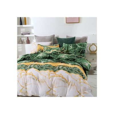 4Pcs Preppy Bedding Sheets & Pillowcases Sets, Cotton Bed Sheets and Pillow Covers and Duvet Cover, Soft Bed Set, Bedding Sets & Collections, Bedsheets for Women, Men, Teen Girl Boys CD2-4711-2