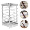 Cabilock Stainless Steel Utensil Holder Drainage Convenient Kitchen Spoon Organizer for Easy Drying Wall-mounted Design Large Capacity Chopstick Holder for Home Decor view 3
