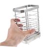 Cabilock Stainless Steel Utensil Holder Drainage Convenient Kitchen Spoon Organizer for Easy Drying Wall-mounted Design Large Capacity Chopstick Holder for Home Decor view 4