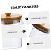 Cabilock 1piece Glass Storage Jar Lid Airtight Food Container for Candy Tea Flour and Grains Glass Canister for Kitchen Organization and Preservation view 2