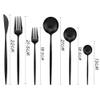 GOODJAYVEN Silverware Flatware Set, 6/24/36/48/60/72 Pieces Stainless Steel Steak Cutlery Set Dessert Cutlery Portuguese Cutlery Set Of Six (Color : White Gold, Size : 1Set-6Pcs) view 2