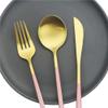 GOODJAYVEN Silverware Flatware Set, 6/24/36/48/60/72 Pieces Stainless Steel Steak Cutlery Set Dessert Cutlery Portuguese Cutlery Set Of Six (Color : White Gold, Size : 1Set-6Pcs) view 4