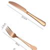 GOODJAYVEN Silverware Flatware Set, 4/16/24/32/40/48 Pieces Black Gold Stainless Steel Cutlery Set Steak Knife, Fork And Spoon Tableware (Color : Black Gold, Size : 10Set-40Pcs) view 2