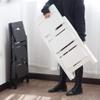 Folding Ladder Chair Household Wooden Ladder Stool 3 Steps Tread Kitchen Step Stool Multifunction Foldable Steps-Ladder Office Library Moveable, White view 3