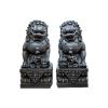 2Pcs Creative Cast Iron Mini Lucky Lion Statue Figurine,Metal Animal God Beast Guard Stone Lion Sculpture Home Garden Home Desktop Bookshelf Ornaments Garden Balcony Feng Shui Porch Decoration 4.53in view 1