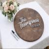 Obsidian Home Creations Personalized Round Guest Book Alternative Sign, Unique Guest Book Sign, Custom Alternative Guest Book, Wooden Guest Book, Wedding Ceremony Guestbook Sign (Design 5) view 2