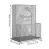 Umbrella Stand in Rectangle Quick Dry,for Home Entryway Can Store Walking Sticks Toys,with Removable Drain Tray/Gold view 2