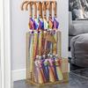 Umbrella Stand in Rectangle Quick Dry,for Home Entryway Can Store Walking Sticks Toys,with Removable Drain Tray/Gold view 3