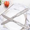 Bestbling 3 Pcs Bling Silverware Cutlery Set Rhinestone Crystal Stainless Steel Kitchenware Dinnerware Utensils, Spoon, Knife, Fork SET for Birthday Bridal Party Gift (Silver) view 4