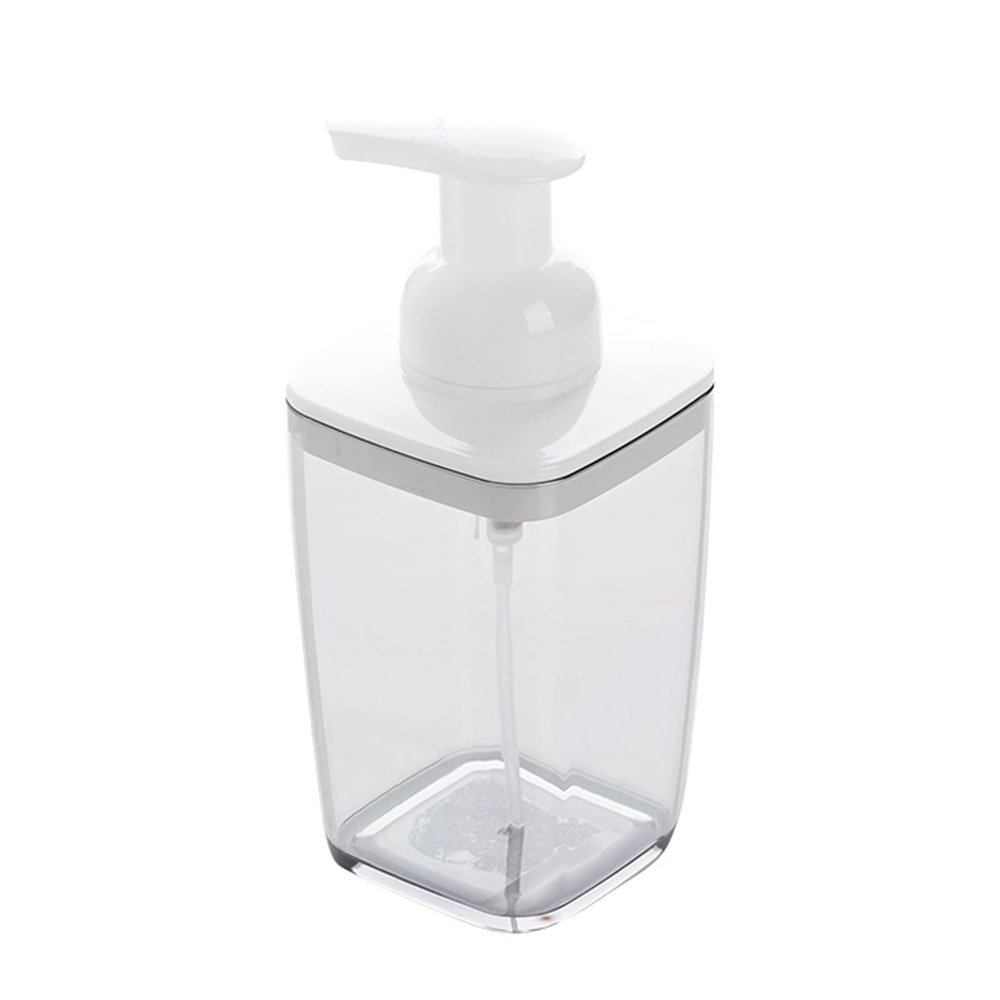 Soap Dispenser Soap Dispenser for Kitchen Sink Plastic Soap Dispenser Can Be Reused, Bathroom and Kitchen Soap Dispenser, Solid Color Is Suitable for all Kinds of Liquids Hand Soap Dispenser(A)