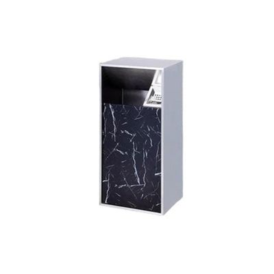 Outdoor Trash can with lid Outdoor Garbage Cans Commercial Stainless Steel Hotel Lobby Vertical Smoke Cans Shopping Malls Office Elevator Fruit Bins Gallon Large Trash Can (Color : E)