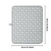 SagaSave Dish Drying Mat Superb Absorbent Kitchen Dish Drying Pad Reusable Drain Placemat with 7mm Thick Composite Sponge 19.29 x 16.14 inch view 2