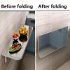 Torzk Wall Mounted Floating Folding Table with Stainless Steel Brackets, Workbench for Small Space Office Home Kitchen Bar Dining Room, Easy to Install & Clean (Size : 100 * 40CM) view 3