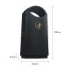 HASMI Outdoor Trash can Simple Trash Can Outdoor Single-Barrel Trash Bin Durable Long Cylindrical Metal Trash Can Side Ashtray for Streets, Parks and Other Public Places Garbage can (Color : B) view 2
