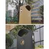 HASMI Outdoor Trash can Simple Trash Can Outdoor Single-Barrel Trash Bin Durable Long Cylindrical Metal Trash Can Side Ashtray for Streets, Parks and Other Public Places Garbage can (Color : B) view 3