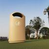 HASMI Outdoor Trash can Simple Trash Can Outdoor Single-Barrel Trash Bin Durable Long Cylindrical Metal Trash Can Side Ashtray for Streets, Parks and Other Public Places Garbage can (Color : B) view 4
