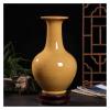 EliteBloom Jingdezhen Ceramic Antique Official Kiln Ziyu Piece Yellow Handicraft Decoration Vase (of Crackle Jade) view 2