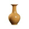 EliteBloom Jingdezhen Ceramic Antique Official Kiln Ziyu Piece Yellow Handicraft Decoration Vase (of Crackle Jade) view 4