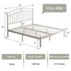 Feonase Full Size White Bed Frame, Heavy-Duty Metal Bed Frame with 13 Hardened Steel Slats, 12" Under-Bed Storage, Noise-Free, Easy Assembly view 2