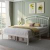 Feonase Full Size White Bed Frame, Heavy-Duty Metal Bed Frame with 13 Hardened Steel Slats, 12" Under-Bed Storage, Noise-Free, Easy Assembly view 3