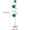 Entryway Coat Tree Coat Rack Metal Coat Rack with Hooks Vertical Coat Rack Tree Round Base Coat Stand Entryway Coat Shelf Industrial Coat Rack (Color : Orange, Size : 180cm) view 2