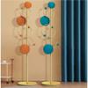 Entryway Coat Tree Coat Rack Metal Coat Rack with Hooks Vertical Coat Rack Tree Round Base Coat Stand Entryway Coat Shelf Industrial Coat Rack (Color : Orange, Size : 180cm) view 3