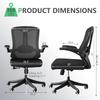 balmstar Executive Office Chair, Ergonomic Comfort Home Desk Chair, Mid Back Gaming Chair with Wheels, Adjustable Height, Lumbar Support, Flip-up Armrest with 350LBS Capacity view 3