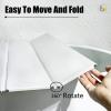 Bathtub Tray Bathtub Cover Dustproof Waterproof Shutter Bath Lid, Customizable PVC Bath Boards Bathtub Tray Insulation Board for Home, Bathroom, SPA Experience Multifunctional (Color : White, Size : view 3