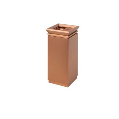 HASMI Outdoor Trash can with lid Commercial Ashtray Lobby Office Building Hotel Shopping mall Elevator Entrance Stainless Steel Trash can Square Gallon Large Trash Can (Color : A)