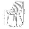 Dining Room Chairs Set of 2, Kitchen & Dining Room Chairs Mid Century Faux Leather Dining Chairs Midcentury Modern Chair for Home, Bistro Coffee Shop view 2