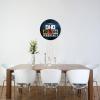 I Tell Dad Jokes Periodically Wall Clock Oil Painting Round Decor Non Ticking for Home Office School view 3
