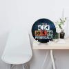 I Tell Dad Jokes Periodically Wall Clock Oil Painting Round Decor Non Ticking for Home Office School view 4