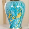 EliteBloom Ceramic Vases Hand Painted Ginger Jar with Lid for Home Decor Light Blue,Antique Temple Jar Vase Traditional Chinese Porcelain Dried Flower Vases Decoration for Livi (Blue L) view 4