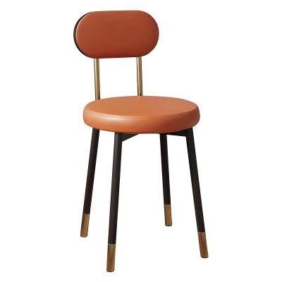 ZXDRYBHD Chaise de Cuisine, Modern Dining Chairs, Kitchen Chair, Dining Room Chairs, for Kitchens, Counter Lounge, Dining Areas, Living Rooms (Color : Orange)