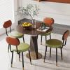 ZXDRYBHD Chaise de Cuisine, Modern Dining Chairs, Kitchen Chair, Dining Room Chairs, for Kitchens, Counter Lounge, Dining Areas, Living Rooms (Color : Orange) view 4