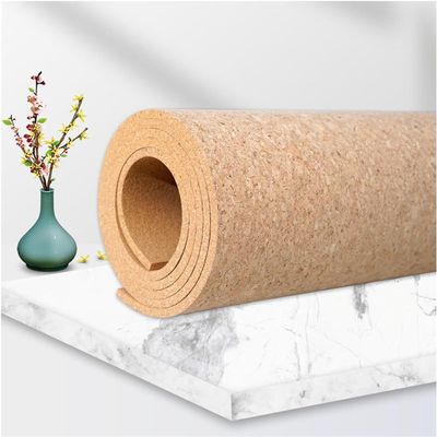 MekUk Cork Board Cork Sheet Paper Roll, Self-Adhesive Cork Board, Corkboard Paper Sheets, Natural Cork Tiles Used to Display Pictures for Office & Home Decor (Size : 122x82x0.6cm)