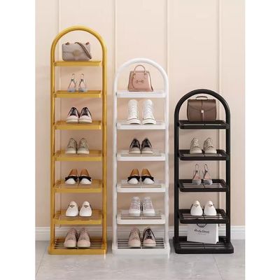 AEYSD-456 Shoe Cabinet Shoe Rack Home Doorway Indoor Simple Shoe Rack Dormitory Space-Saving Shelf Shoe Cabinet Shoe Rack for entryway (Color : Black)