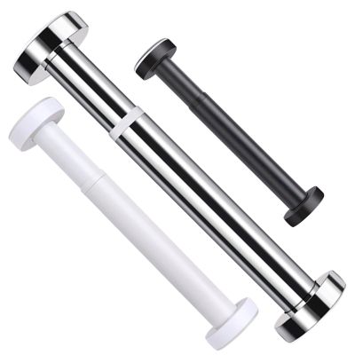 Shower Rail Curtain Poles Tension Rod, Heavy Duty Metal Shower Curtain Rod, 27-184in Spring Tension Rods, No Drilling, For Kitchen, Closet, Bathroom, Curtains, Shower ( Color : White , Size : 110-160c