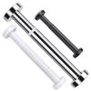 Shower Rail Curtain Poles Tension Rod, Heavy Duty Metal Shower Curtain Rod, 27-184in Spring Tension Rods, No Drilling, For Kitchen, Closet, Bathroom, Curtains, Shower ( Color : White , Size : 110-160c view 1