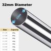 Shower Rail Curtain Poles Tension Rod, Heavy Duty Metal Shower Curtain Rod, 27-184in Spring Tension Rods, No Drilling, For Kitchen, Closet, Bathroom, Curtains, Shower ( Color : White , Size : 110-160c view 4