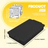 2 Pcs Ice Cube Tray, Silicone Ice Tray, 15 Ice Cube Molds with Lids, Stackable Ice Cube Molds for Chilling Drinks, Whiskeys, Cocktails (Black) view 2