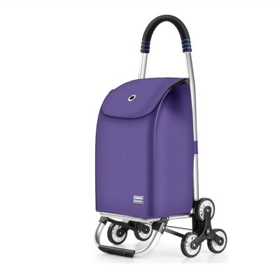 ABBNIA Spacmirrors Shopping Trolleys Folding Shopping Cart for Groceries Metal Utility Trolley with Waterproof Shop Bag Camping Travel Moving Folding Cart (2)