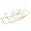 Amosfun Ergonomic Bath Bucket Holder Telescopic Bathtub Rack Storage Shelf for Tablets Smartphones Bath view 1